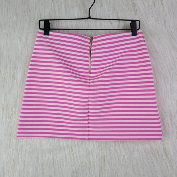 Lilly Pulitzer | Pink & White Striped Mini Skirt - Picture 3 of 5